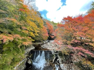秘境・黒尊渓谷の紅葉