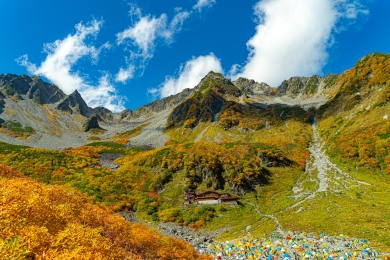 ＜山歩き旅行・中級＞紅葉の涸沢カール4日間（長野）