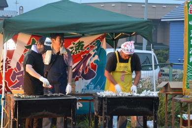ながまれ号とバーベキュー