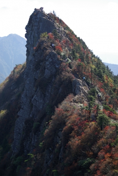 秋の石鎚山登山 秋の石鎚山登山