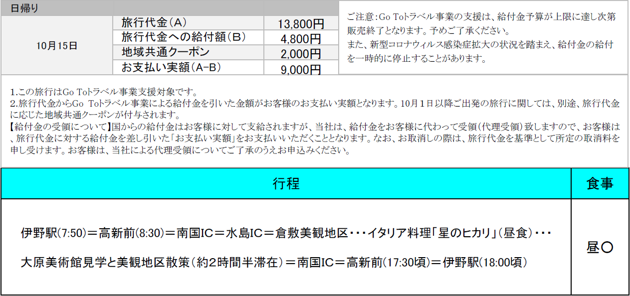 行程表 行程表