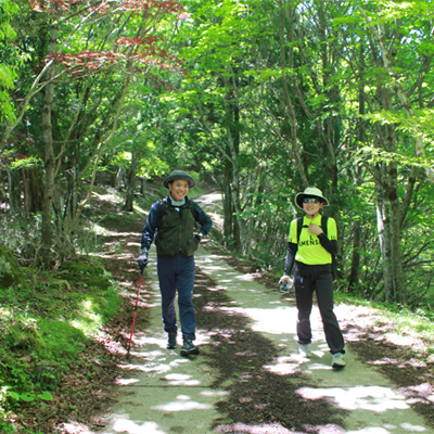 登山の間に少しずつ仲良しに